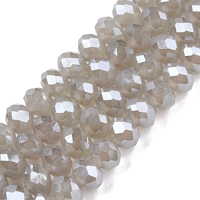 Electroplate Glass Beads Strands EGLA-A044-J6mm-A10-1