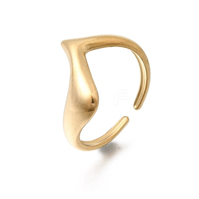 304 Stainless Steel Cuff Open Rings RJEW-T034-03G-1