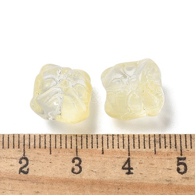 Baking Paint Transparent Glass Beads GLAA-C035-01K-1