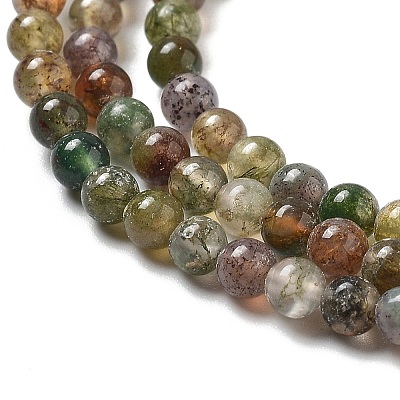 Natural Indian Agate Bead Strands G-A130-3mm-K12-01-1