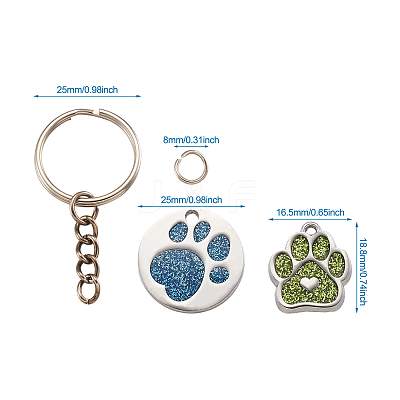 DIY Pet Keychain Makings DIY-TA0002-81-1