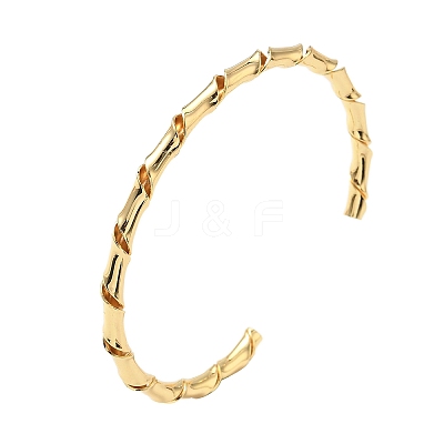 Brass Cuff Bangles for Women BJEW-F513-02G-1