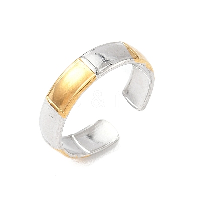 304 Stainless Steel Cuff Rings RJEW-S626-06GP-B-1