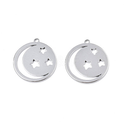Non-Tarnish 201 Stainless Steel Pendants STAS-T063-184P-1