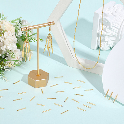 Brass Tube Beads KK-PA0001-24B-1