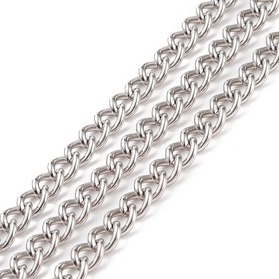 Non-Tarnish 201 Stainless Steel Cuban Link Chains CHS-L001-51-1.7mm-1