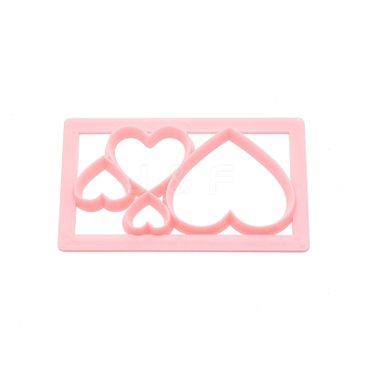 Heart Plastic Baking Cake Cutting Dies Mold DIY-WH0001-78-1