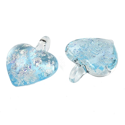 Lampwork Pendants FOIL-K003-02E-1