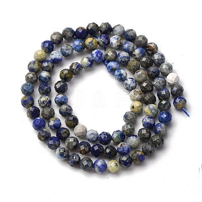 Natural Lapis Lazuli Beads Strands LS-G-RM2025-A41-4mm-B-1