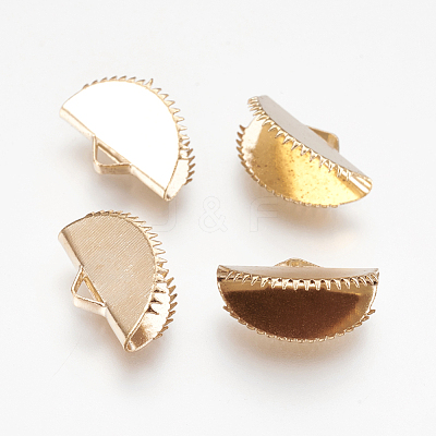 Iron Ribbon Crimp Ends IFIN-I026-02LG-B-1
