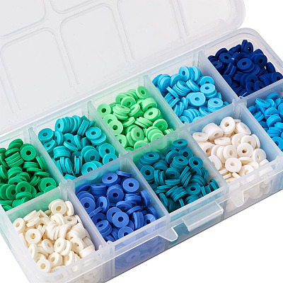 Handmade Polymer Clay Beads CLAY-TA0001-09-1