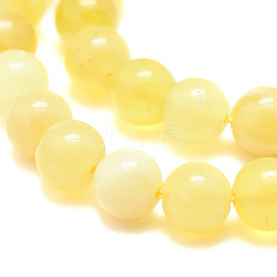 Natural Yellow Opal Beads Strands G-F674-07A-6mm-1
