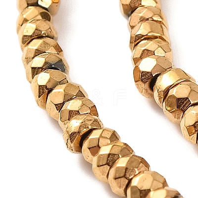 Electroplated Synthetic Non-magnetic Hematite Beads Strands G-H027-E01-01-1