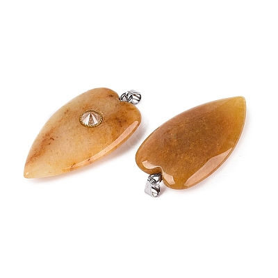 Natural Topaz Jade Pendants G-Q601-47G-1