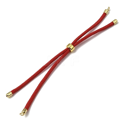 3MM Adjustable Round Nylon Braided Cord Bracelet Making FB-CBAA152-04G-25-1
