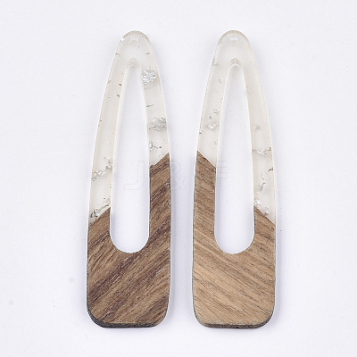 Resin & Walnut Wood Big Pendants RESI-S358-99I-1