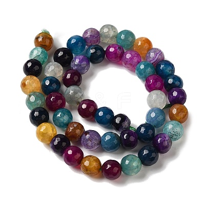 Dyed & Heated Natural Dragon Veins Agate Beads Strands X-G-P539-A01-20-1