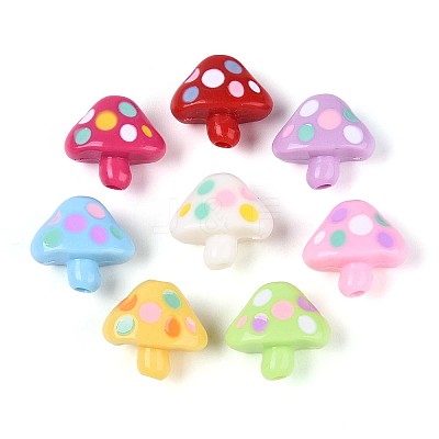Opaque Acrylic Beads OACR-N152-10-1