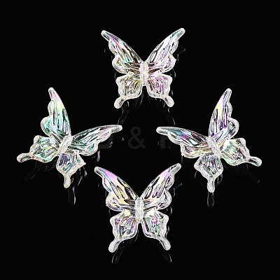 Transparent Acrylic Beads OACR-N137-74A-1
