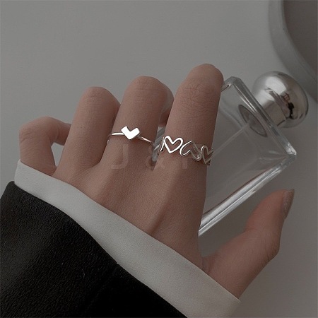 Adjustable Alloy Cuff Rings Sets for Women FS-WG228FF-01-1