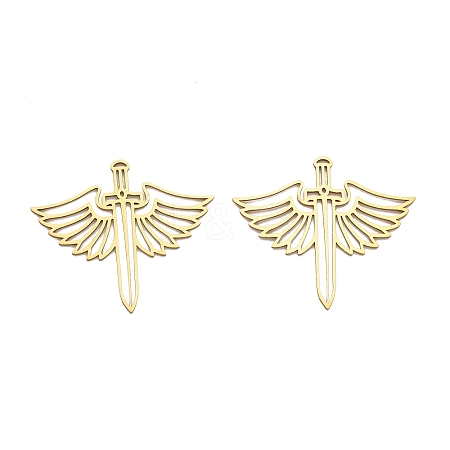 201 Stainless Steel Pendants STAS-Z162-09G-1