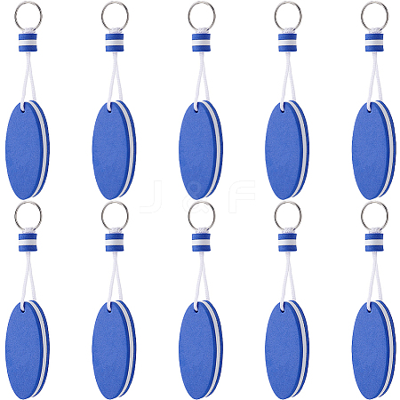 10Pcs Iron Plastic Keychains KEYC-GF0001-27B-1
