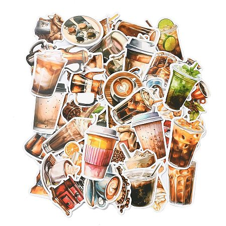 50Pcs PVC Self-Adhesive Stickers STIC-P010-04-1