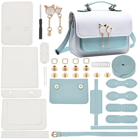 DIY Imitation Leather Sew on Women's Crossbody Handbag Making Kit DIY-WH0320-17-1