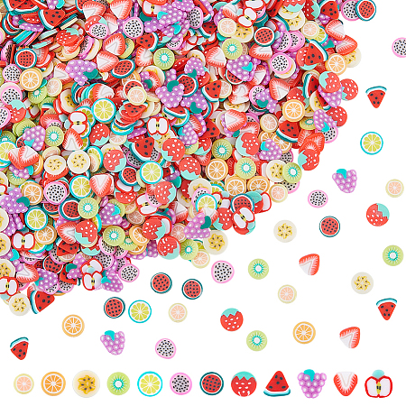 96G 12 Styles Handmade Polymer Clay Cabochons CLAY-SC0001-89-1