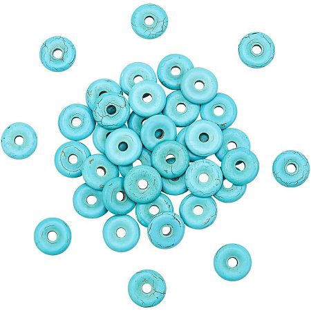  50Pcs Synthetic Turquoise Pendants TURQ-NB0001-11-1