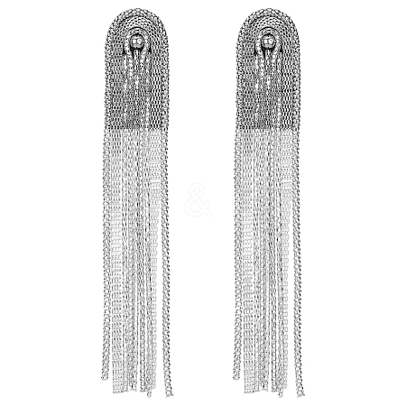 SUPERFINDINGS 2Pcs Fashionable Alloy Tassel Epaulettes FIND-FH0005-41P-1