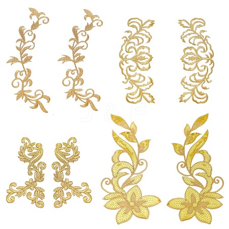 4 Style Polyester Computerized Embroidery Sew on Cloth Patches PATC-NB0001-01-1