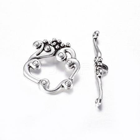 Alloy Toggle Clasps LS-PALLOY-2152-AS-RS-1
