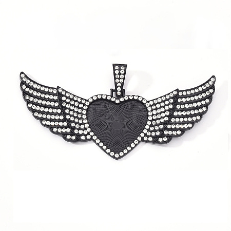 Alloy Pendant Cabochon Settings LS-PALLOY-S107-001EB-RS-1
