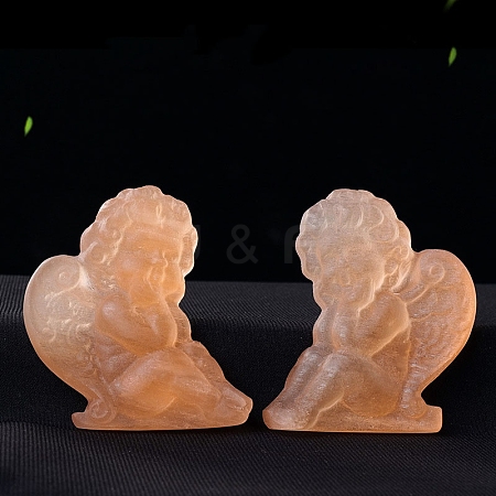 Natural Selenite Carved Healing Angel Stone PW-WG69034-01-1