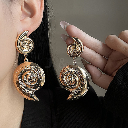 Iron Dangle Stud Earrings FS-WG0B059-19-1