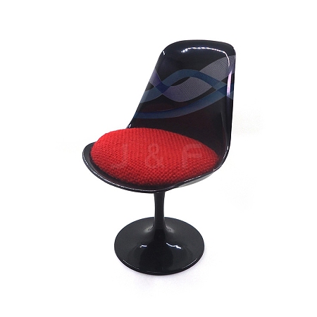 Plastic Office Chair with Pillow Miniature Ornaments PW-WGB6EF8-06-1