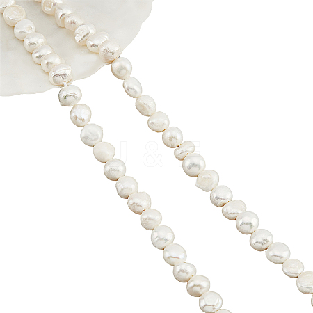  2 Strands Natural Cultured Freshwater Pearl Beads Strands PEAR-NB0001-79-1