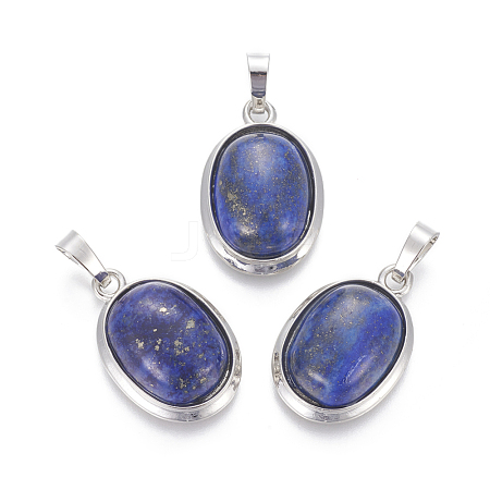 Natural Lapis Lazuli Pendants G-L512-D07-1