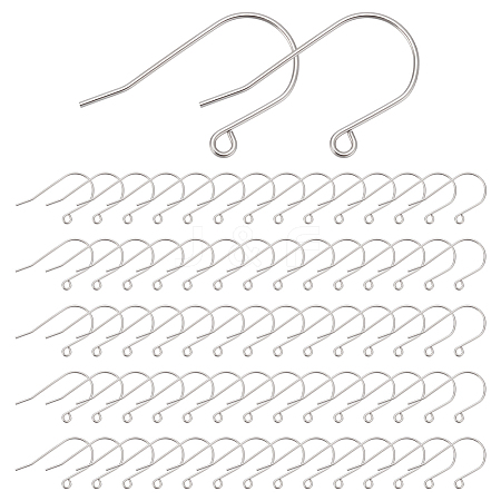 80Pcs 316 Stainless Steel Earring Hooks STAS-UN0063-66-1