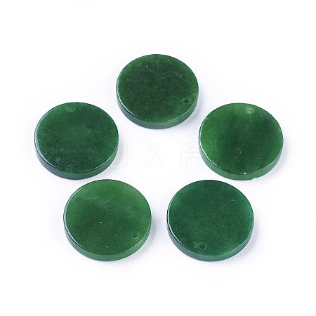 Natural Myanmar Jade/Burmese Jade Pendants G-L495-34-1