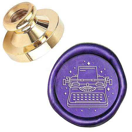 Wax Seal Brass Stamp Head AJEW-WH0209-651-1