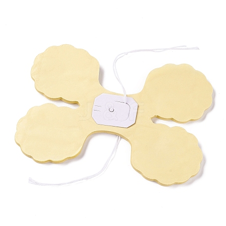 3m Clover Paper Pull Flowers LS-AJEW-WH0022-11G-1