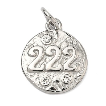 Textured 304 Stainless Steel Pendants STAS-A140-02P-2-1