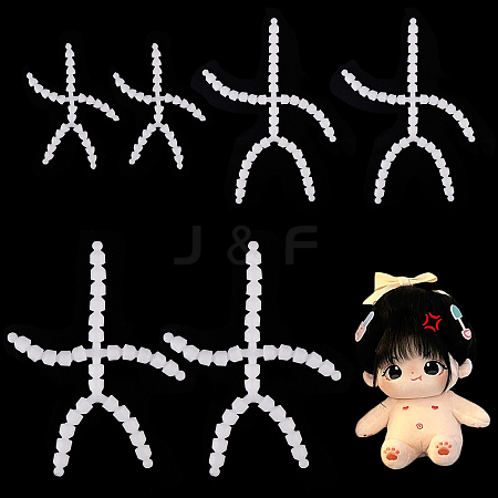6Pcs 3 Style Plastic Action Figure Movable Skeleton DOLL-PH0001-16-1
