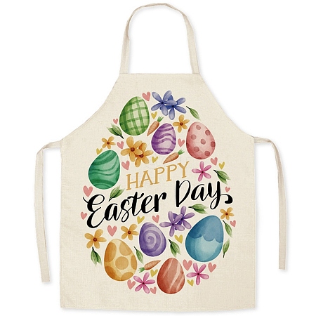 Cute Easter Egg Pattern Polyester Sleeveless Apron PW-WG98916-06-1