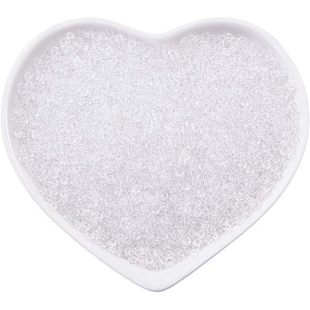 FGB 12/0 Transparent Glass Seed Beads SEED-OL0001-01-02-1