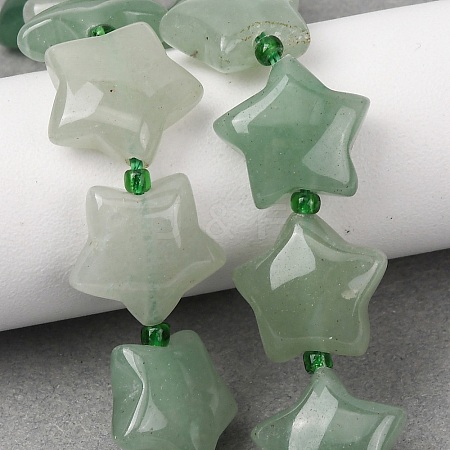 Natural Green Aventurine Beads Strands G-K359-E01-1