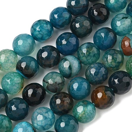 Natural Agate Beads Strands X-G-M437-C01-01W-1