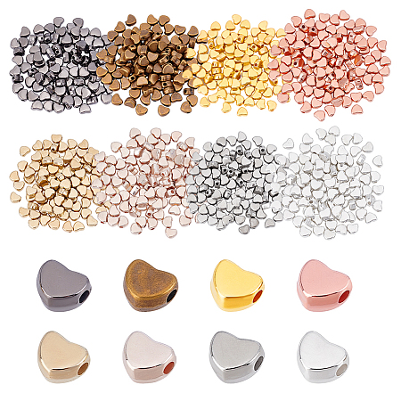 800Pcs 8 Colors CCB Plastic Beads RESI-PH0002-32-1